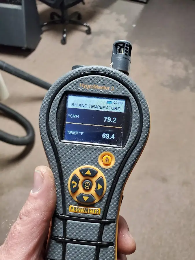 Moisture meter humidity assessment for Mold Remediation & Removal in Fenton
